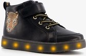 Blue Box hoge meisjes sneakers met lichtjes - Zwart - Maat 34