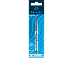Schneider balpenvulling - Express 775 - penpunt M - blauw - 2 stuks op blister - S-77121