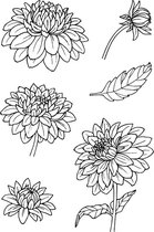 Dahlia Clear Stamps (JD062) (DISCONTINUED)
