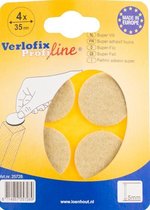 Verlofix Anti-Krasvilt Profiline 5Mm Diam. 25Mm  4 Stuks