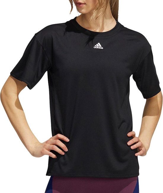 adidas - T-shirt Training 3S AEROREADY - Zwart - Femme - Taille M | bol