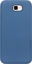- ADEL Premium Siliconen Back Cover Softcase Hoesje Geschikt voor Samsung Galaxy J4 Plus - Blauw