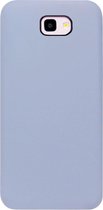 - ADEL Premium Siliconen Back Cover Softcase Hoesje Geschikt voor Samsung Galaxy J4 Plus - Lavendel Grijs