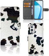 Mobiel Book Case OnePlus 9 GSM Hoesje Koeienvlekken