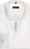 ETERNA slim fit overhemd - poplin heren overhemd - wit - Strijkvrij - Boordmaat: 44