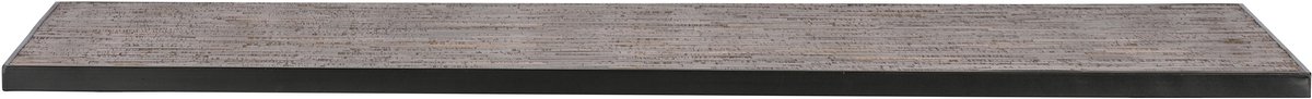 WOOOD Tablo Tafelblad - Teak/metaal - Naturel - 2,4x220x90