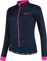 Rogelli Essential Fietsshirt - Lange Mouwen - Dames - Blauw, Roze - Maat XS