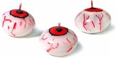 PARTYDECO - Bloederige oogbal drijvend kaarsje - Decoratie > Tafeldecoratie beeldjes