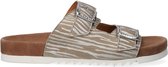 Maruti  - Bellona Leather Leather - Womens - Zebra Beige Silver - 37