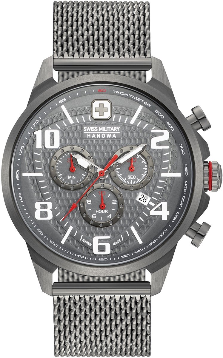 SWISS MILITARY HANOWA Airman Chrono horloge - Grijs