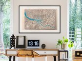 Poster - Raised Relief Map: Hamburg-60x40