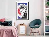 Artgeist - Schilderij - Banksy: Monkey Queen - Multicolor - 40 X 60 Cm