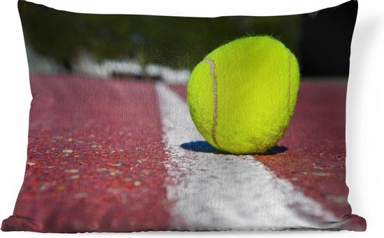 Coussins décoratifs déco - Coussin - Balle de tennis sur le court de tennis  - 60x40 cm... | bol