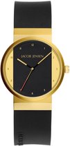 Jacob Jensen - Dames Horloge 744 New Line Horloge - diameter 29 mm - Zwart