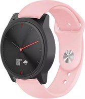 Siliconen Smartwatch bandje - Geschikt voor  Garmin Vivomove HR sport band - roze - Horlogeband / Polsband / Armband