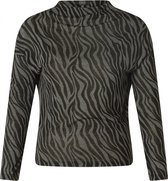 ES&SY Qia Top - Faded Grey/Multi-Col - maat 44