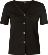 YESTA Jadinya Jersey Shirt - Black - maat 3(52)