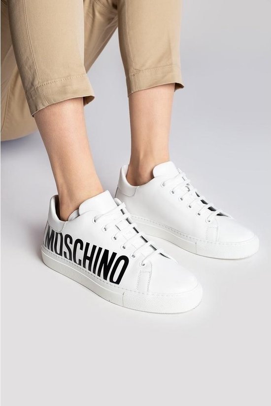 Moschino Heren Sneakers logo Wit maat 44 | bol.com