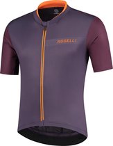 Rogelli Minimal - Fietsshirt Korte Mouwen - Heren - Maat M - Paars, Zwart, Oranje