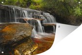 Tuinposters buiten Waterval in Nationaal park Blue Mountains in Australië - 90x60 cm - Tuindoek - Buitenposter