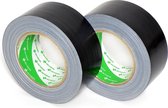 Nichiban - Duct tape - 50mm x 25m - Zwart - 2 pack