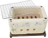 Luxe Tafelbarbecue - Houtskool BBQ - 20x14x10cm - Aardewerk