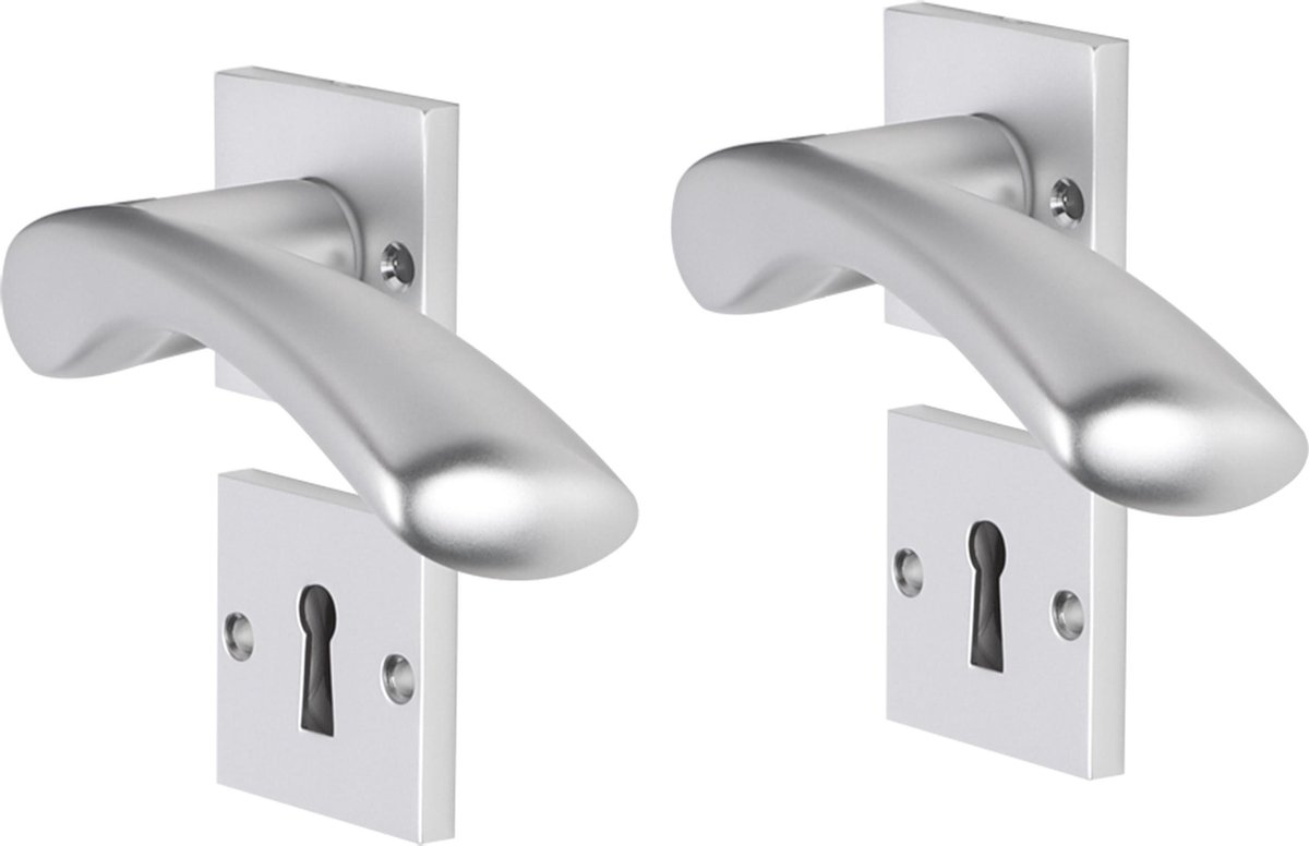 IMPRESSO OXFORD KRUK 2X ROZET SL VIERKANT SCHROEF ALUMINIUM