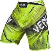 Venum Fightshorts Galactic MMA Fightshorts Neo Yellow L - Jeansmaat 34/35