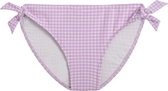 Lilac Check meisjes bikinibroekje