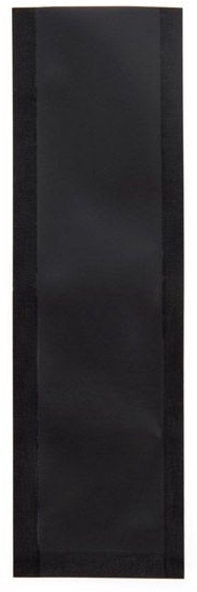 Plastic Zakken Mat Zwart 3,8x12,7cm Sealbaar permanente Sluiting (100 stuks)