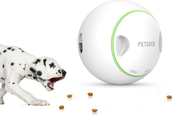 Petgeek Foodie Orb - honden speelgoed intelligentie - automatisch speelbal - Speelgoed - trainingsbal - voedings dispenser - intelligentie bal voor honden