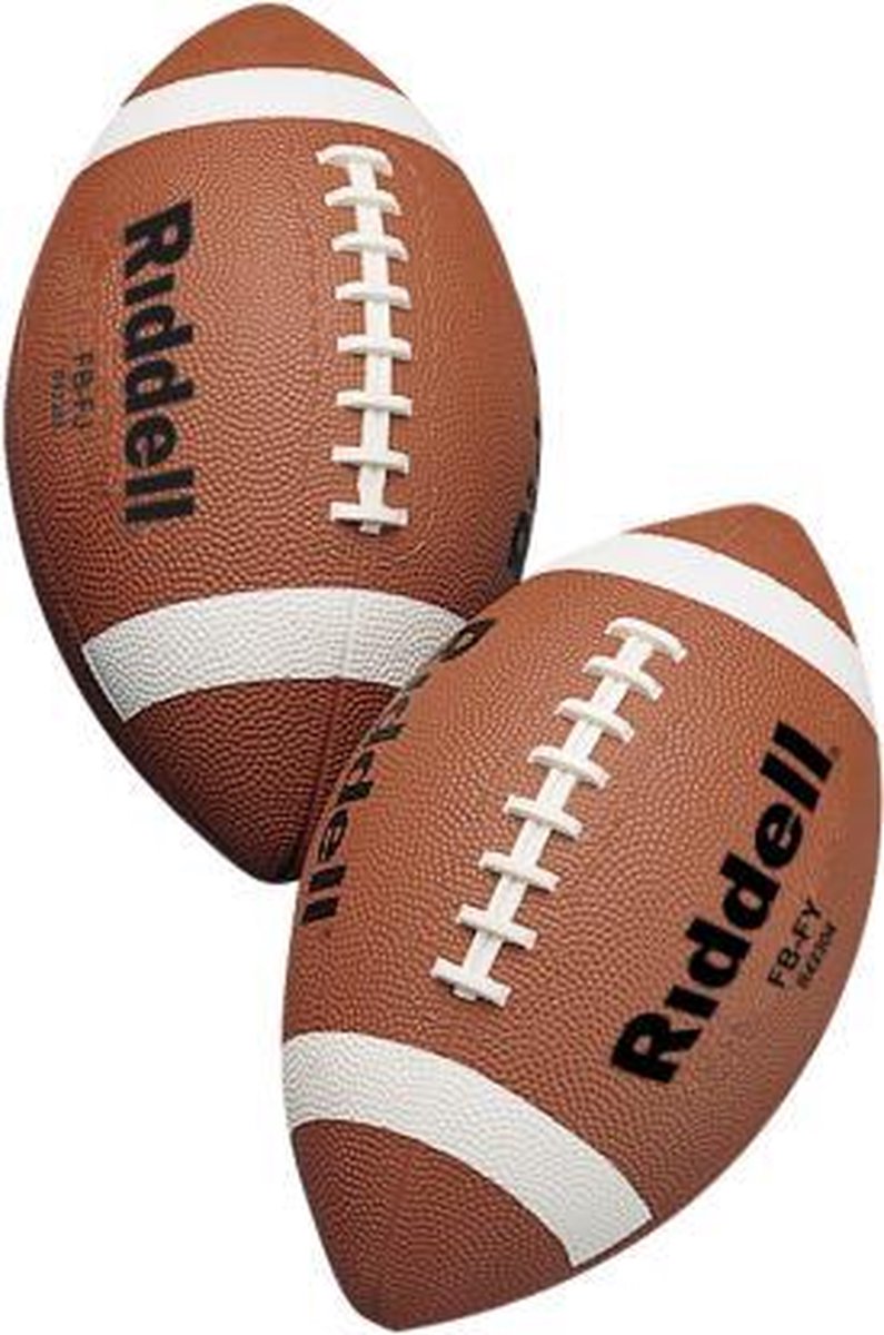 Riddell FBJ-Junior Rubber Football | maat 9 - 12 jaar | trainingsbal, recreatief, football, bal | American Football |