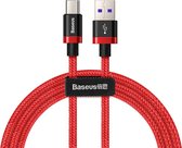 Baseus Geweven Nylon USB naar USB-C SuperCharge Kabel 1M - 40W QC3.0 - Max 5A