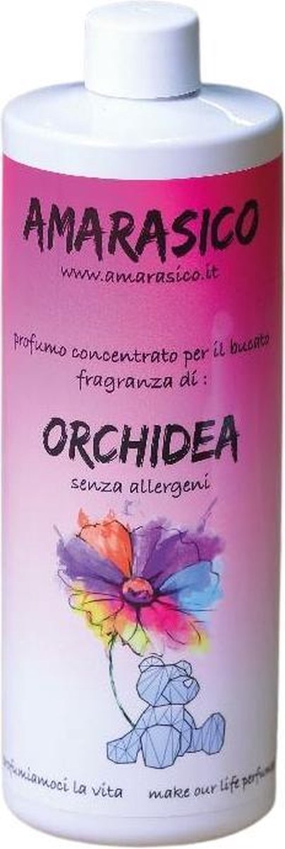 Amarasico Wasparfum Orchidea - 500 ml – Frisse was – Heerlijke geur – Textielverfrisser – Wasverzachter – Bloemengeur
