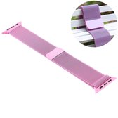 Voor Apple Watch Series 5 en 4 40 mm / 3 en 2 en 1 38 mm van kleur veranderende magnetische nylon horlogeband (roze)