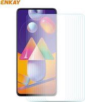 Voor Samsung Galaxy M31s 10 STKS ENKAY Hat-Prince 0.26mm 9H 2.5D Gebogen Rand Gehard Glas Film