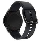 22mm Voor Huawei Horloge GT2e / GT / GT2 46 MM Kleur Gesp Siliconen Horlogeband (Zwart)
