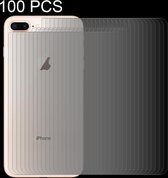 100 STUKS voor iPhone 8 Plus & 7 Plus 0.3mm 9H Oppervlaktehardheid 2.5D Gebogen Rand Explosieveilige Premium Gehard Glas Achterschermbeschermer