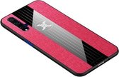 Voor Huawei Honor 20 XINLI stiksel Textue schokbestendig TPU beschermhoes (rood)