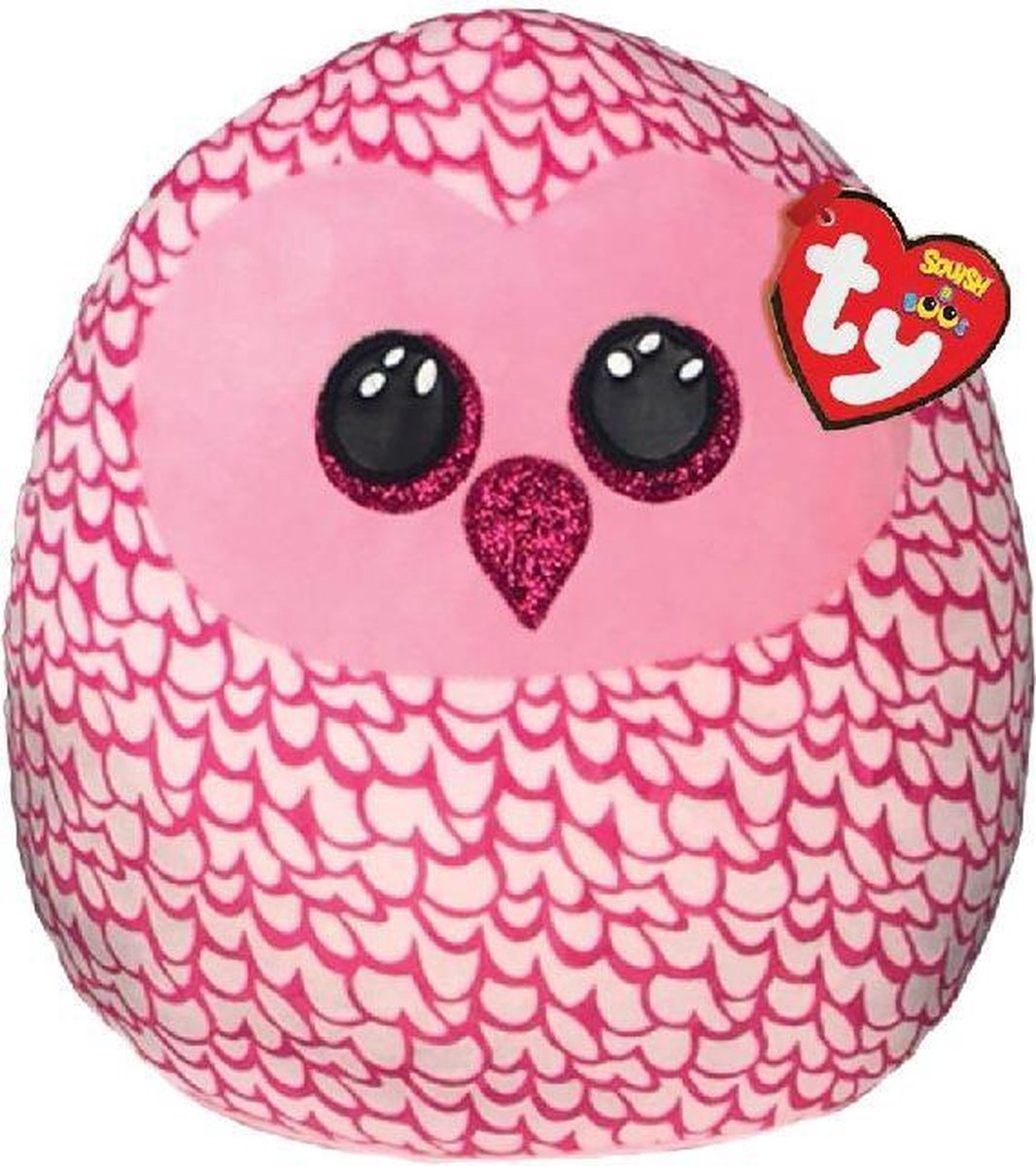 Ty Squish a Boo Pinky Owl 20cm
