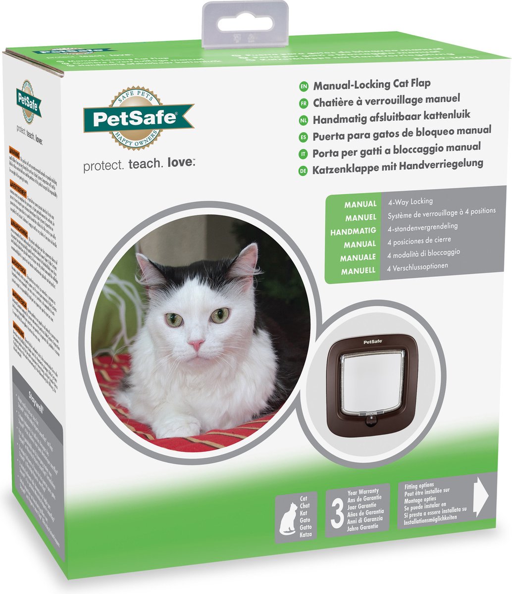 PETSAFE - Kattenluik Tot 7 Kg Handmatig Wit thumbnail 6