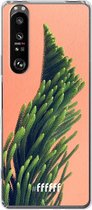 6F hoesje - geschikt voor Sony Xperia 1 III -  Transparant TPU Case - Waving Plant #ffffff