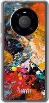 6F hoesje - geschikt voor Huawei P40 Pro -  Transparant TPU Case - Colourful Palette #ffffff