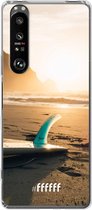 6F hoesje - geschikt voor Sony Xperia 1 III -  Transparant TPU Case - Sunset Surf #ffffff