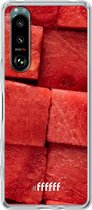 6F hoesje - geschikt voor Sony Xperia 5 III -  Transparant TPU Case - Sweet Melon #ffffff