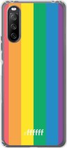 6F hoesje - geschikt voor Sony Xperia 10 III -  Transparant TPU Case - #LGBT #ffffff
