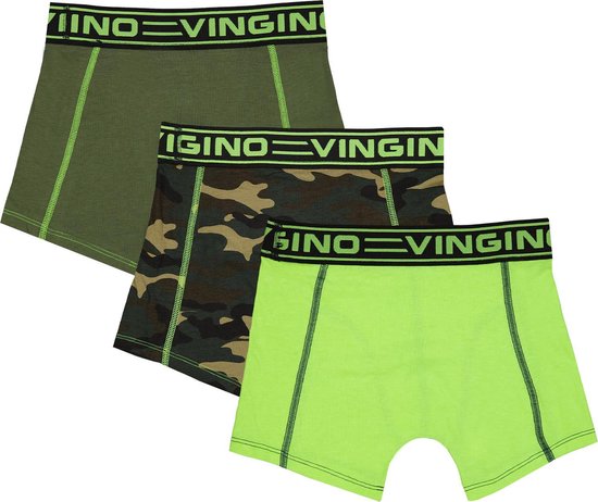 Meedogenloos Editie hengel Vingino Camouflage 3 Pack Jongens Onderbroek - Camouflage Green - Maat  110-116 | bol.com