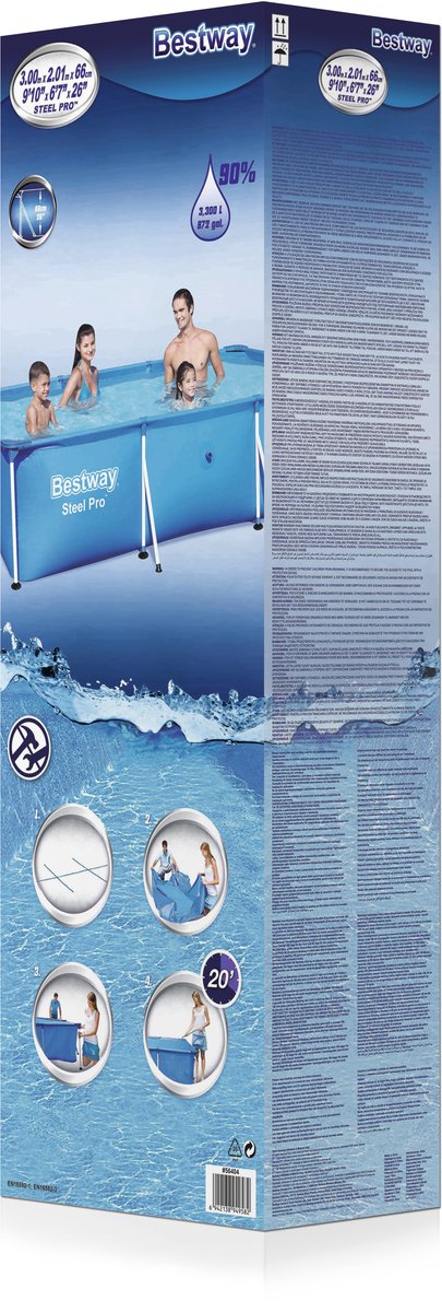 Bestway Steel Pro - 300 x 201 x 66 cm - Opzetzwembad — afbeelding 16
