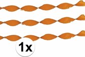 Guirlande papier crépon orange