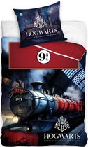 Harry Potter Dekbedovertrek Hogwarts 140 X 200 Cm Katoen Blauw